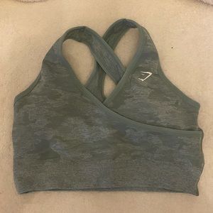 Gymshark camo seamless sports bra size M
